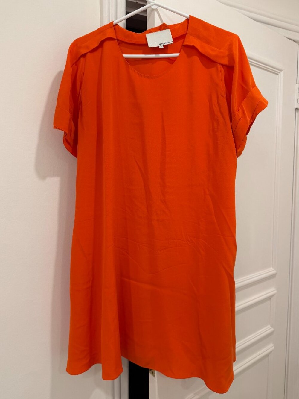 Phillip Lim Burnt Orange Short Sleeve Shift Dress